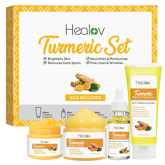 Turmeric Glow Skincare Kit - Brightening & Acne Care